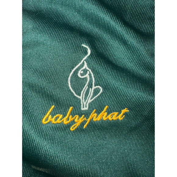 Baby Phat Girls Sporty Mesh Crop Top Skirt Set Green Yellow White XL - Picture 5 of 7